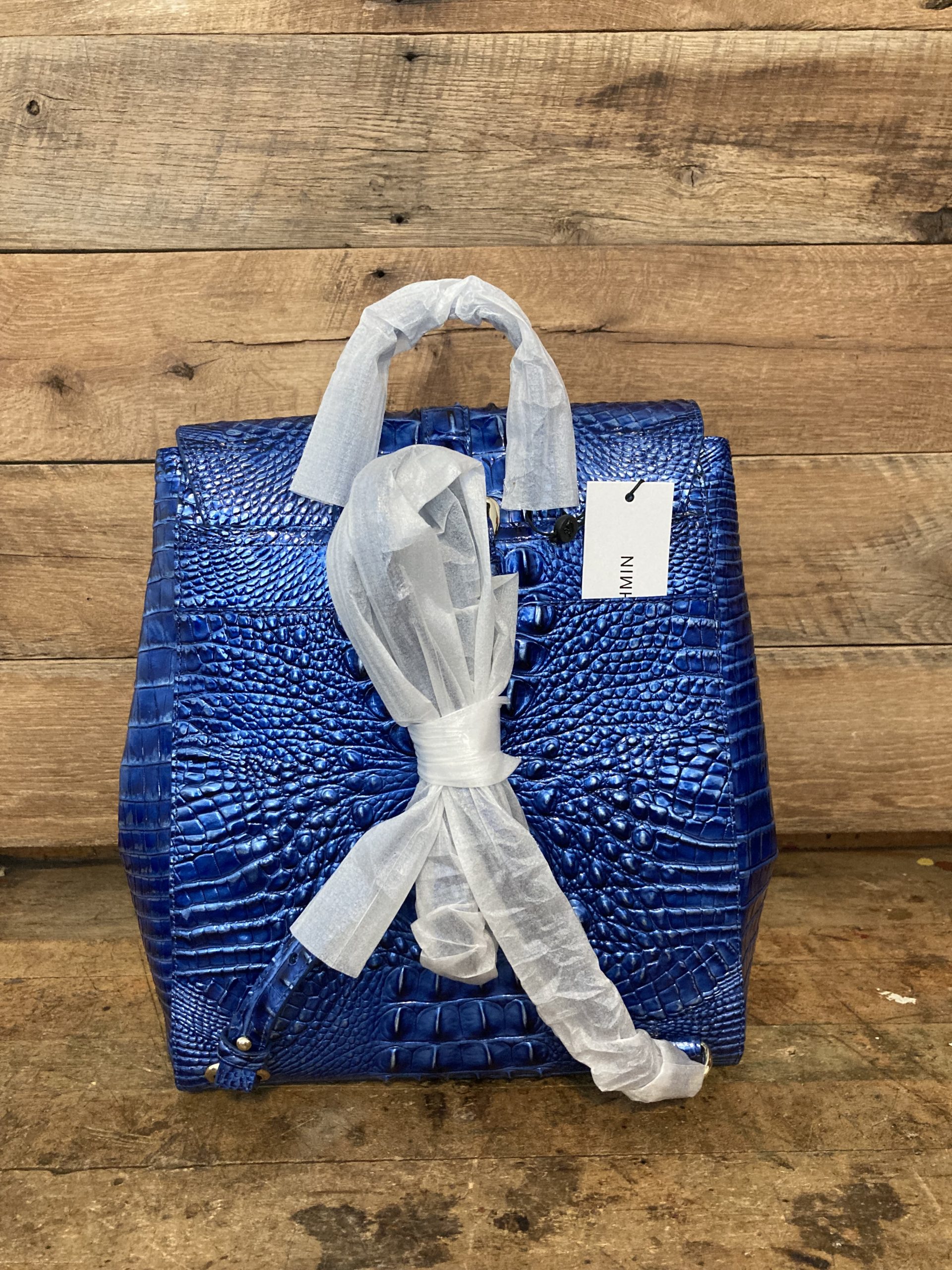 Brahmin Sadie Vista Blue Ombre Melbourne Leather Backpack & Ady Wallet